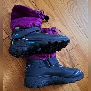 Merrell Kids Snow Boots - Purple and Black